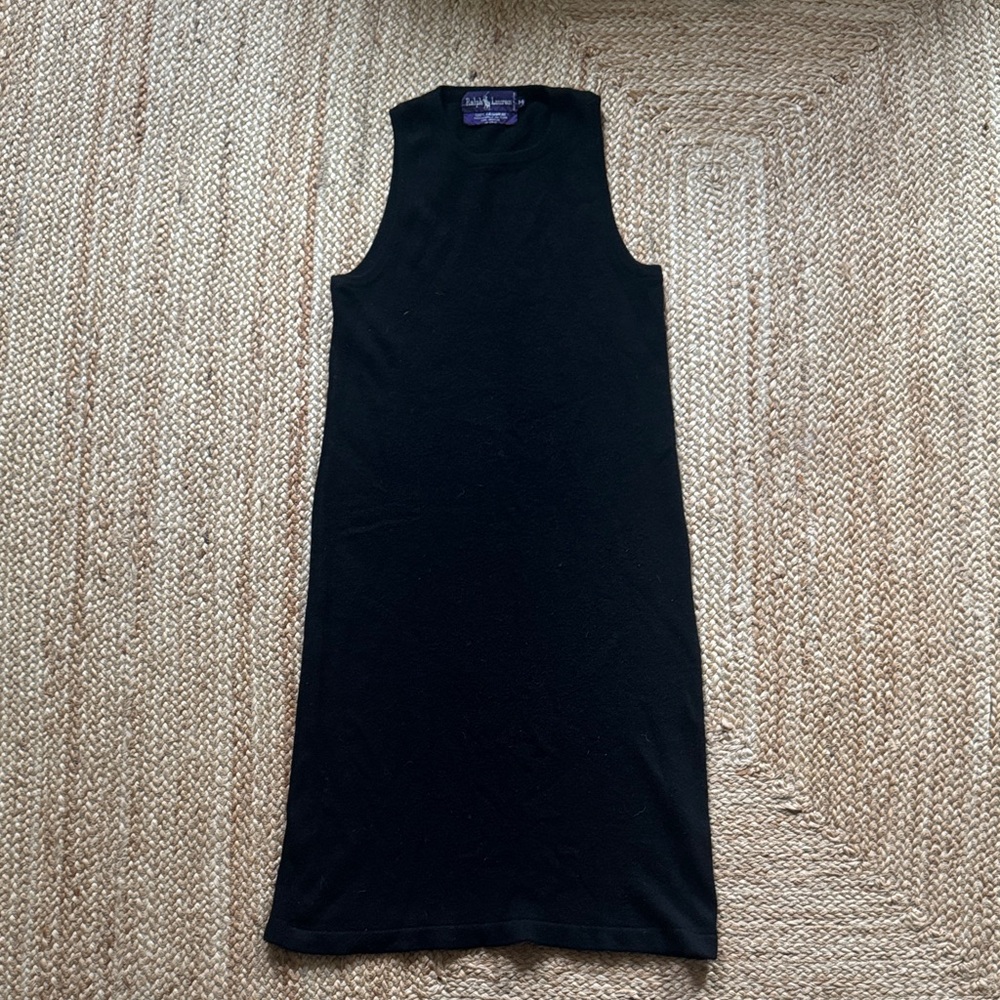 Ralph Lauren Purple Label 100% cashmere sleeveless sweater dress